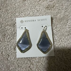 Kendra Scott gray and gold  Drop Earrings